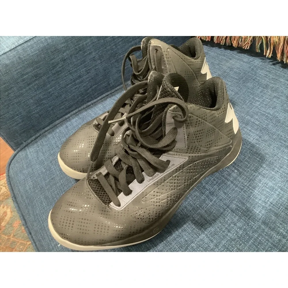 Under Armour UA Micro G Torch Black Gray 1231588-001 Men's Shoes Size 10